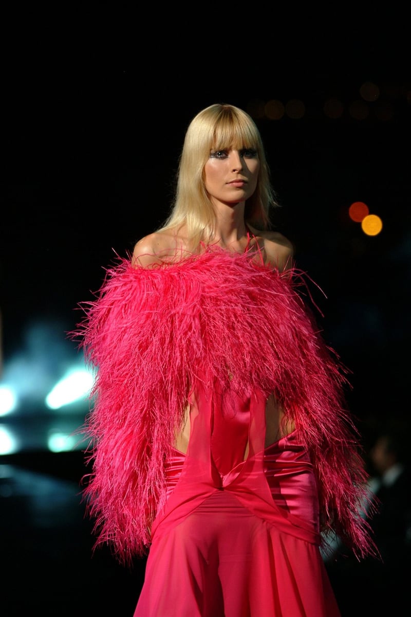 Fashion show with models and celebrities